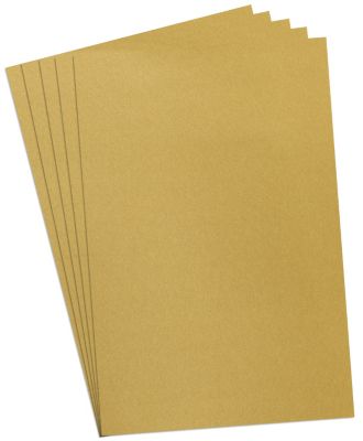 Papier cartonné, doré, 50 x 70 cm, 5 feuilles
