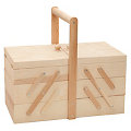 Boîte à couture en bois, 40 x 22 x 22 cm