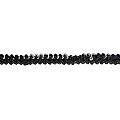 Ruban élastique de paillettes, noir, largeur : 20 mm,  longueur : 3 m