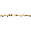 Ruban de paillettes, doré, largeur : 10 mm,  longueur : 3 m