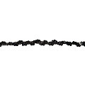 Ruban de paillettes, noir, largeur : 10 mm,  longueur : 3 m