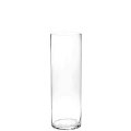 Vase en verre, cylindrique, 10 cm Ø