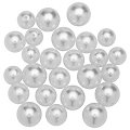 Perles rondes, blanc, 12, 14 et 16 mm Ø, 24 pièces