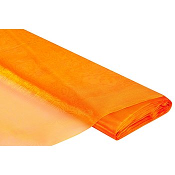 Tissu organza, orange/jaune