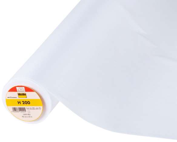 Entoilage de renfort léger et thermocollant, blanc, 52 g/m²