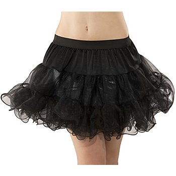 Soft-Tüll Petticoat für Kinder, schwarz, 3-lagig