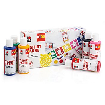 Marabu KiDS Peintures pour t-shirt, 6x 80 ml