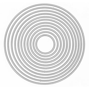 Matrices de découpe 'cercles', 11 pièces