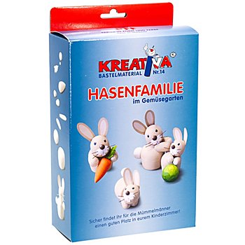 Kit créatif 'famille de lapins au potager'