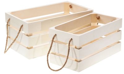 Kisten aus Holz, 30,5 cm und 35 cm, 2 Stück online kaufen