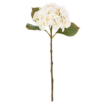 Hortensia artificiel, crème, 45 cm
