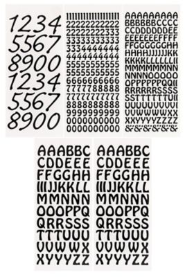 Lettres Autocollantes Or 0.5'' x 0,5''/378, à l'échelle du monde