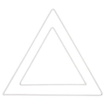 Triangles en fil métallique, 30 et 20 cm, 2 pièces