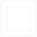 Drahtform "Quadrat", weiß, 20 cm und 30 cm, 2 Stück