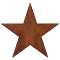Rost-Stern aus Metall, rostbraun, 30 cm Ø