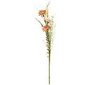 Fleurs des champs artificielles, abricot, 70 cm