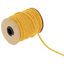 Cordon tricotin, en papier, jaune, 4 mm, 30 m