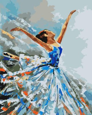 Malen Nach Zahlen Auf Leinwand Ballerina 40 X 50 Cm Online Kaufen Buttinette Bastelshop