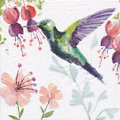 Serviettes en papier "colibri", 33 x 33 cm, 20 pièces