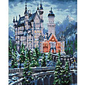 Diamantenstickerei-Set "Schloss Neuschwanstein", 40 x 50 cm