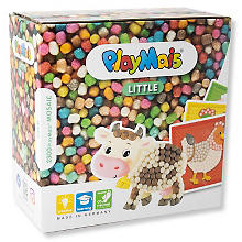 PlayMais 160180 Mosaic Little Zoo Kinder-Bastelset Naturprodukt ab 3 Jahren 