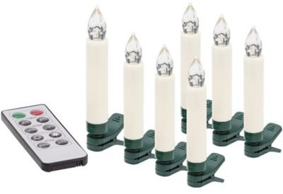 10 bougies LED pour sapin de Noël