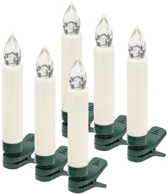 Bougies LED pour le sapin de Noël, 10 bougies à piles, avec télécommande