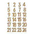 Adventskalender-Zahlen "Glitzer", gold