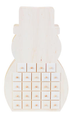OPITEC - LOISIRS SCIENCES CREATIVITE  Calendrier de l'Avent en bois (18 x  22 cm)