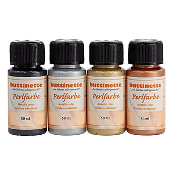 buttinette Perlfarben-Set 'Klassisch', 4x 50 ml