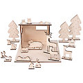Kit créatif : maquette en bois "animaux de la forêt"