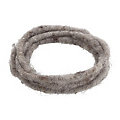 Cordelette en laine, cœur en fil métallique, gris, env. 8 mm Ø, 2 m