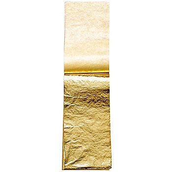 Blattmetall gold, 14 x 7 cm, 25 Blatt