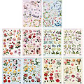 Set de motifs pour cartes 3D "fleurs", format A4, 10 pièces