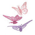 Filz-Bausatz "Schmetterlinge", rosa, 3 Stück