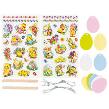 Stickers transfert 'Pâques', multicolore, 37 motifs différents