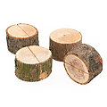 Porte-cartes "troncs en bois",  4 x 2,5 cm, 4 pièces