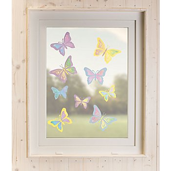 buttinette Papier-Set Fensterbilder 'Schmetterlinge'