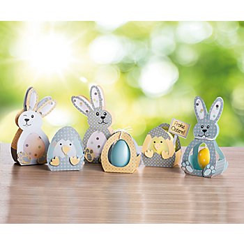 buttinette Kit créatif 'lapins & poussins', 6 pièces