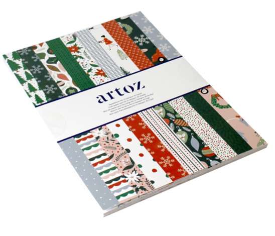 Papier de soie à motifs de Noël imprimé 60 feuilles 50 x 50 cm par feuille  12 motifs 5 feuilles chaque motif pour boîtes de Noël Emballages :  : Cuisine et Maison