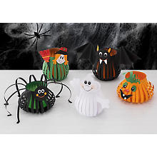 buttinette Kit créatif en papier Lumignons 'Halloween', 5 pièces