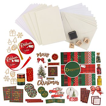 Karten-Bastelset 'Weihnachten', für 10 Karten