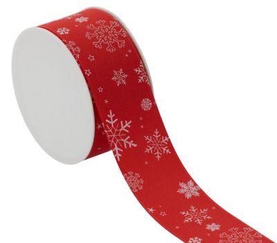 1 ou 2 chemins de table en feutrine flocon rouge pour Noël