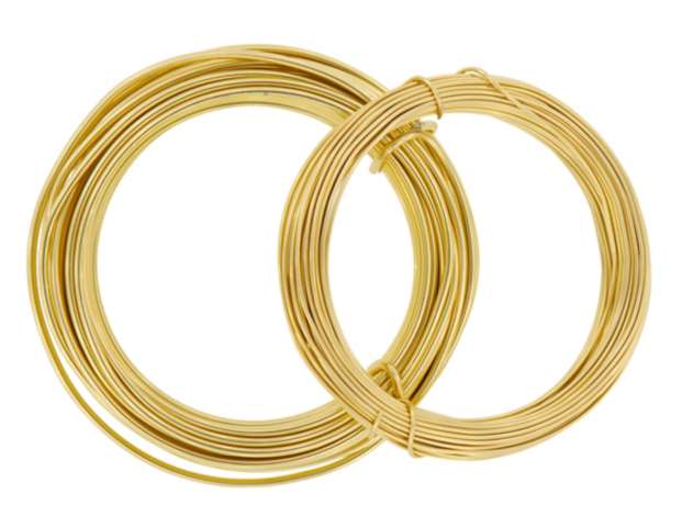 Fil câblé pour bijoux, doré, 10 m  acheter en ligne sur buttinette -  loisirs créatifs