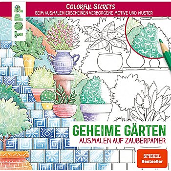 Ausmalbuch 'Colorful Secrets - Geheime Gärten' 