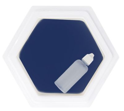 Tampon encreur, bleu, 14 x 14 cm