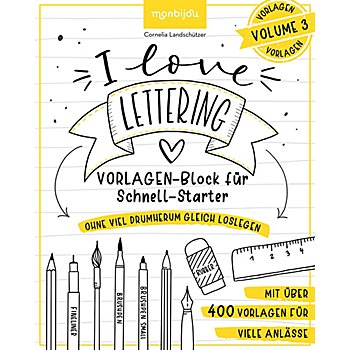 Buch 'I love Lettering – Vorlagen'
