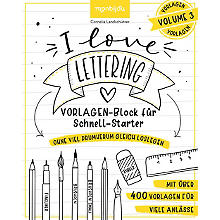Buch 'I love Lettering – Vorlagen'