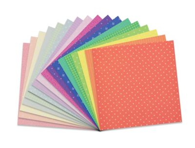 Kit d'origami pour enfants, 120 feuilles de papier origami avec livret  d'instructions, 15,2 x 15,2 cm carré facile à plier sur un côté, ensemble  de papier pliable pour débutants, adultes, enfants, anniversaire