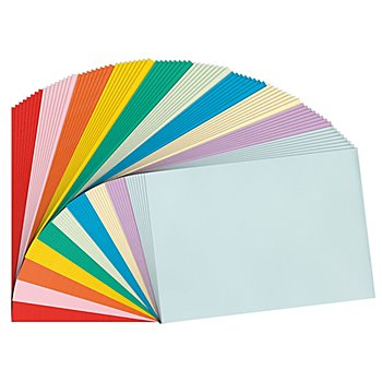 Papier à dessin, multicolore, 21 x 29,7 cm, 100 feuilles